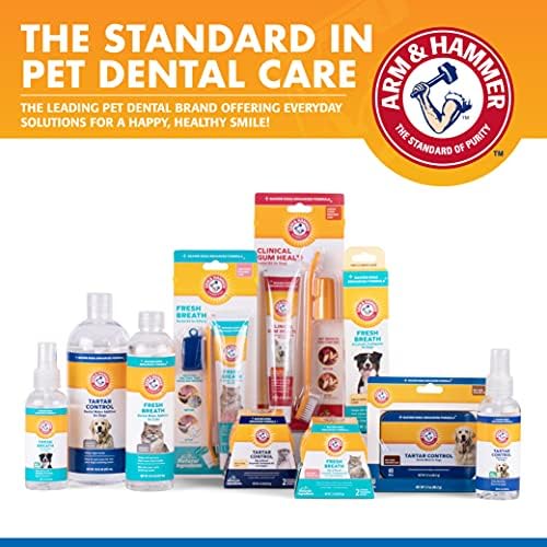 Combo Pack: Arm & Hammer Dog Dental Tartar Control Water Additive and Fresh Breath Vanilla Ginger Enzymatic Toothpaste
