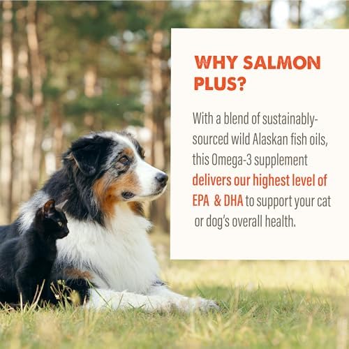 Grizzly Salmon Plus Omega 3-6-9 Food Supplement for Dogs and Cats, 4 oz.