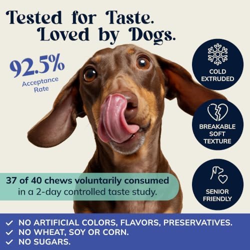 Advanced Hip and Joint Supplement for Dogs, 90 Soft Chews