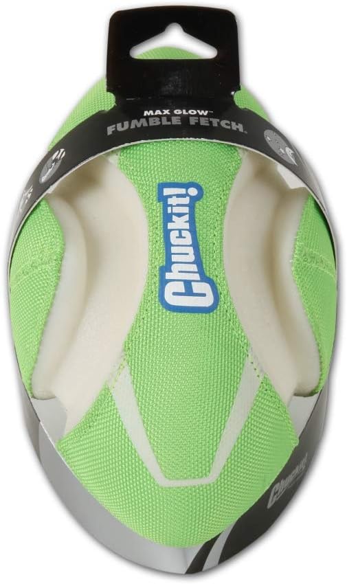 Chuckit! Max Glow Fumble Fetch Dog Football Dog Toy (Pack of 6)