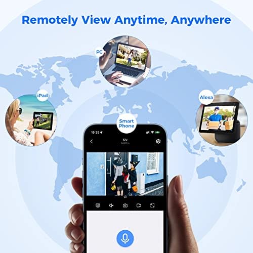 Hiseeu 5MP Outdoor Security Camera, WiFi Cameras for Home Security