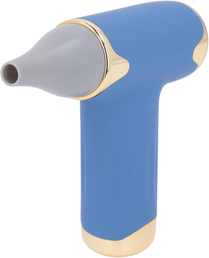 Tbest Pet Hair Dryer, High Speed 4 Levels Wind Bladeless 60W Electric Hair Dryer Handheld Dust Blower for Cats Dogs (Blue