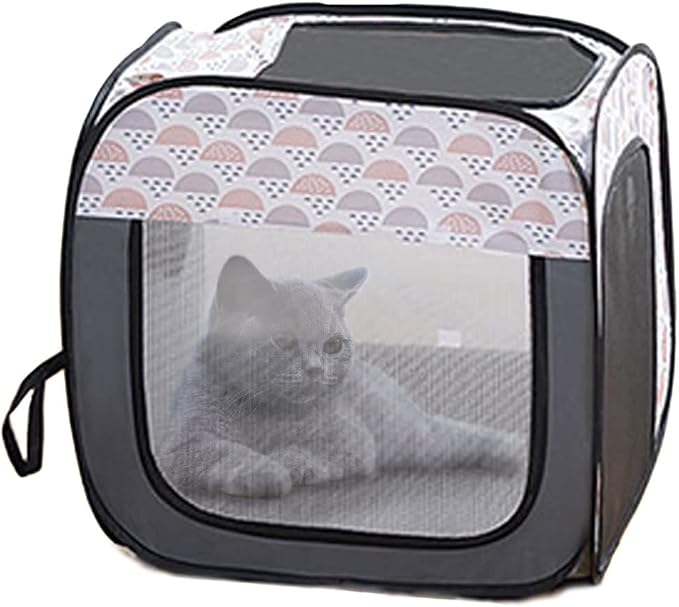 Cat & Dog Dryer Box Folding Pet Dry Room Pet Hair Drying Tent Grooming House Dryer Cage Hair Clearing Travel Bags for Dogs Cats Rabbit