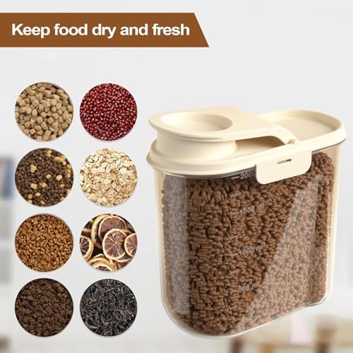 Pet Food Container 2L Airtight Anti-Moisture Dust-Proof