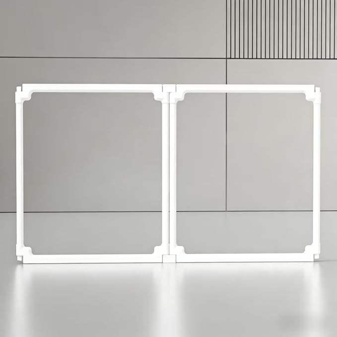 Acrylic Dog Playpen Extension Panels - 2 Pcs Clear DIY Fence Panels for Pet Playpen,Tool-Free Assembly,Detachable & Portable,for Separation/Size Modification