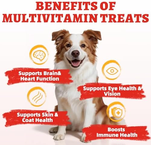 Just Try 15 OZ Multivitamin Dog Treats Vitamins for Dogs Puppy Training Treats Healthy Dog Treats