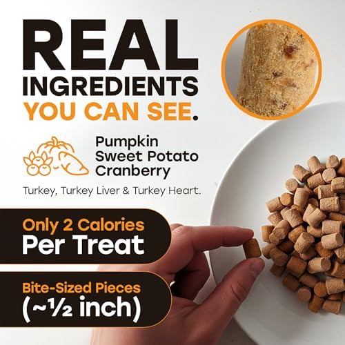 Freeze-Dried Raw Turkey Dog Treats - Single Protein Meal Topper