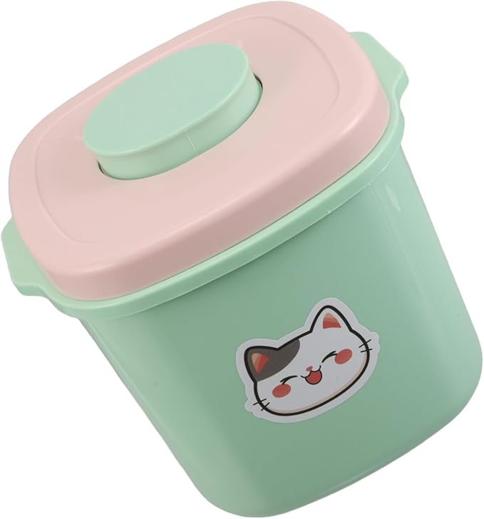 COLLBATH Airtight Pet Food Storage Container with Vacuum Seal Plastic Barrel for Dog Cat Food Open Lid for Freshness Moisture Dust Kitchen Organization