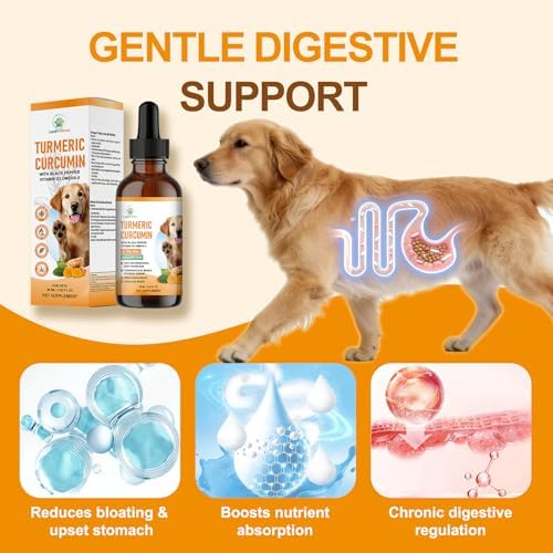 Turmeric Joint Care Drops for Dogs, Natural Hip&Joint Mobility Supplement