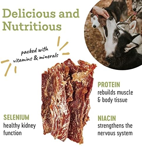 Farm Hounds - Premium Natural Turkey Jerky for Dogs - 100% Humanely Raised Turkey - Break-to-Size - Great for Training & Treats - No Added Fillers - Made in USA - 3.5 oz - 2 Pack