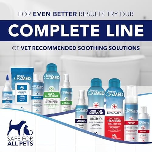 TropiClean OxyMed Hot Spot Treatment Spray for Dogs, Quick Relief, 8oz