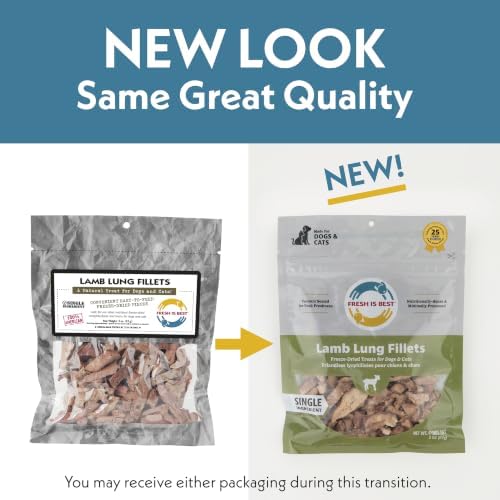 Fresh Is Best Lamb Lung Fillets Freeze Dried Dog Treats – Single Ingredient