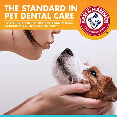 Arm & Hammer Fresh Breath Enzymatic Dog Toothpaste, Vanilla Ginger, 2.5 Oz | Baking soda dental gel eliminates bad breath, safe for daily use in puppies and adult dogs