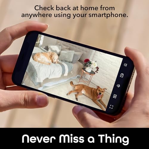 Geeni PetConnect Auto-Rotate Crystal-Clear 2K Quad HD Smart Pet Camera