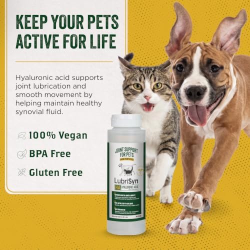 LubriSyn HA Hip & Joint Supplement Plus MSM for Dogs & Cats, 8 oz