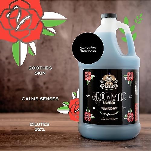 Bark2Basics Rock the Dog Aromatic Lavender Calming Pet Shampoo, 1 Gallon