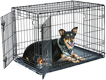 New World by Midwest 36-Inch Double Door Crate, M-L Breeds, 41-70 lbs