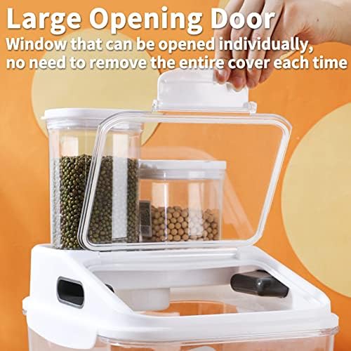 Fhiny 5.5LB Dog Food Storage Container, 5.5LB, Polyethylene Terephthalate G, Transparent