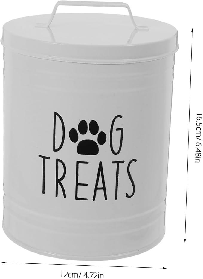 LABRIMP Food Storage Container with Lid Airtight Dog Treat Holder for Dry Food Space-saving Design for Kitchen Organization Lightweight and Easy to Clean for Treats and Puppy Essentials