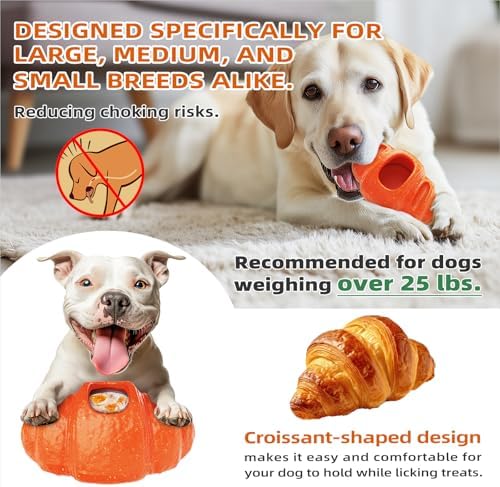 2pack Durable Frozen Dog Chew Toy for Aggressive Chewers | Interactive Treat Dispensing, Crate Training & Anxiety Relief, Food-Grade Nylon, Coffee Wood Fiber, Easy to Clean