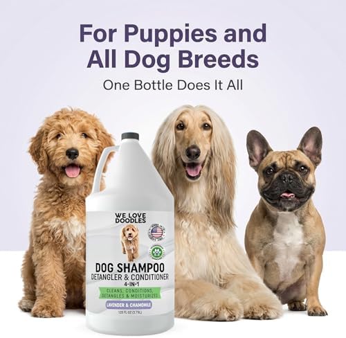 Dog Shampoo Gallon Size, Cleans, Conditions & Detangles, Lavender, 128OZ