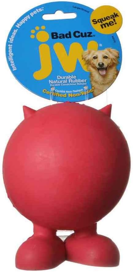 JW Pet Tough By Nature Bad Cuz, Assorted Colors, Large