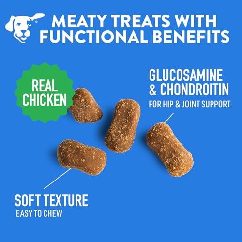 DOGSWELL Hip & Joint Soft & Chewy Dog Treats, Chicken 14 oz. Bag