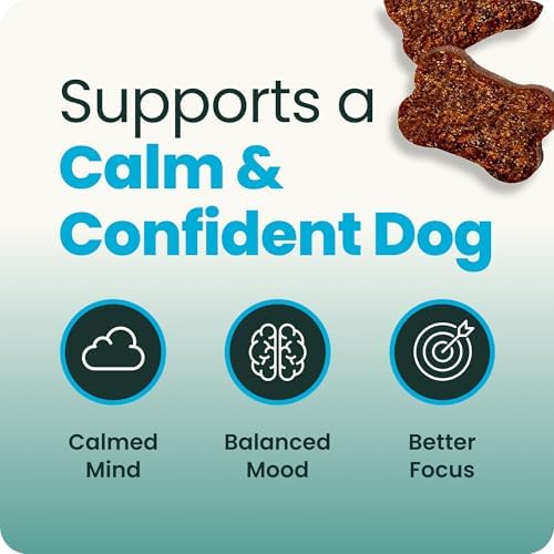VetriScience Calm & Confident Chews for Dogs, Chicken, 120 Count