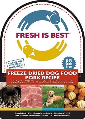 Fresh Is Best Pork Freeze Dried Dog Food – High-Protein Freeze Dried Pork