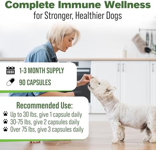 Silver Lining Herbs Dog Immune Support Supplement - 90 Capsules
