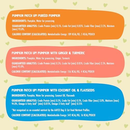 Weruva Pumpkin Patch Up! Pumpkin Pumpkin, What's Your Function Variety Pack for Dogs & Cats, 1.05oz Pouch (Pack of 12)