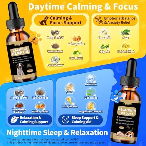 Hemp Oil & Melatonin for Dogs