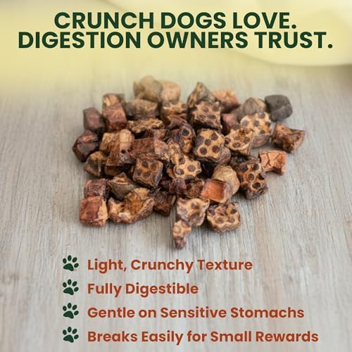 2.5 Lb Beef Lung Training Treats for Dogs – Single Ingredient Crunchy Bites, High Protein Cubes, Low Fat Natural Dog Treats, Perfect Reward Snacks for All Dogs