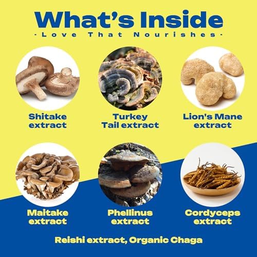 Turkey Tail Mushroom for Dogs Lumps and Bumps - Mushroom Immune Support for Dogs- Mushroom Blend with Shiitake, Lion's Mane, Maitake, Reishi, Cordyceps, Chaga-120 Soft Chews