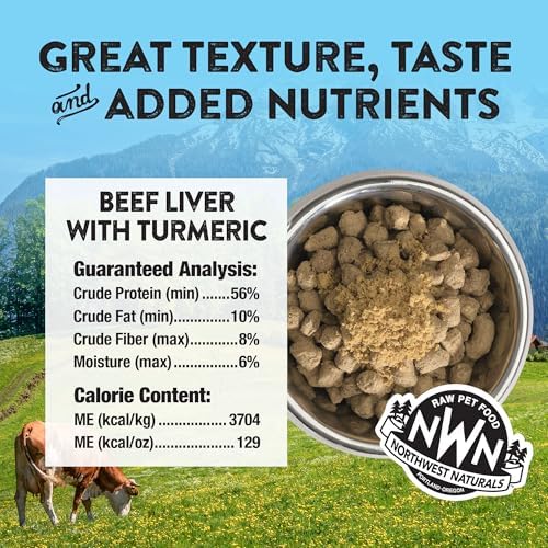 Northwest Naturals Freeze-Dried Beef Liver with Turmeric Topper - 4.5oz