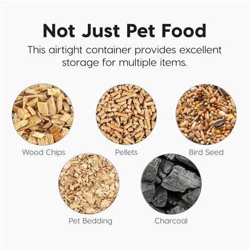 IRIS USA Dog Food Storage Container, Up to 13 lbs, Almond