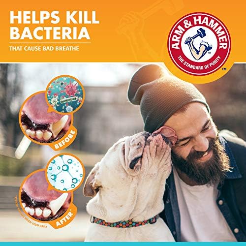 Arm & Hammer Fresh Breath Enzymatic Dog Toothpaste, Chicken Flavor, 2.5 Oz | Enzymatic baking soda formula, chicken flavor, daily use, puppies and adult dogs