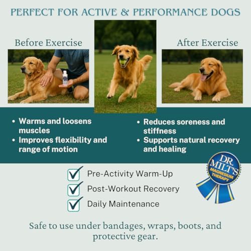 Dr. Milt's Dog Hip and Joint Pain Relief Spray and Gel, Topical Magnesium Sulfate & Arnica Ointment. Reduces Inflammation, Lessens Tenderness and Alleviates Nervousness. 2 Pack - 4oz Spray