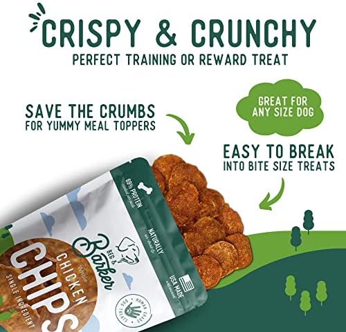 Beg & Barker Chicken Chips for Dogs - Single Ingredient, 8oz