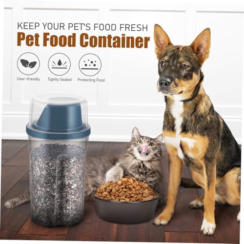 balacoo 4pcs Pet Food Storage Dog Storage Container Slanted Pour Spout Freshness Preserved and Easy Handling