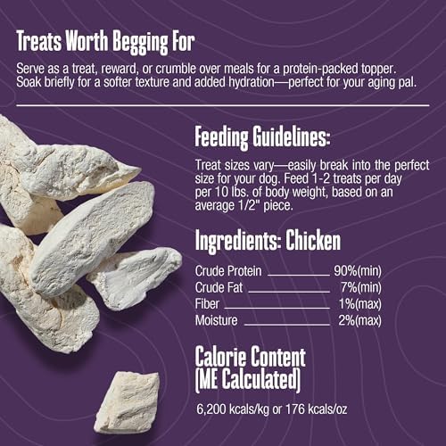 Whole Life Just One Chicken Freeze-Dried Dog Treats - 10 oz