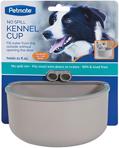 Petmate Sky Kennel for Pets 50-70 lbs (36 Inches) with Large Kennel Bowl Bundle - Airline Approved Travel Crate with External Refill Bowl