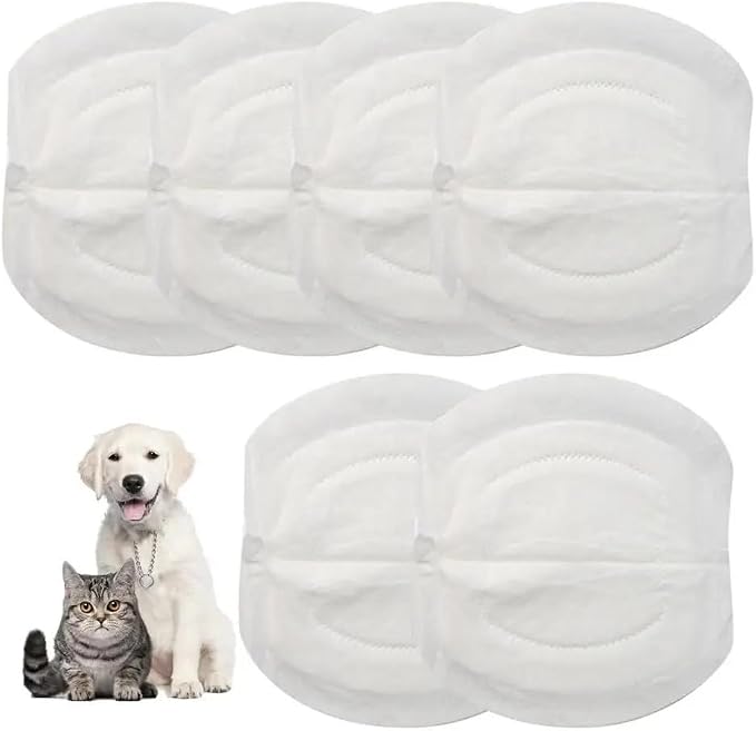 30pcs Disposable Booster Pads Pet Diaper Liners Inserts for Male Female Dog Cat Belly Bands Washable Panties