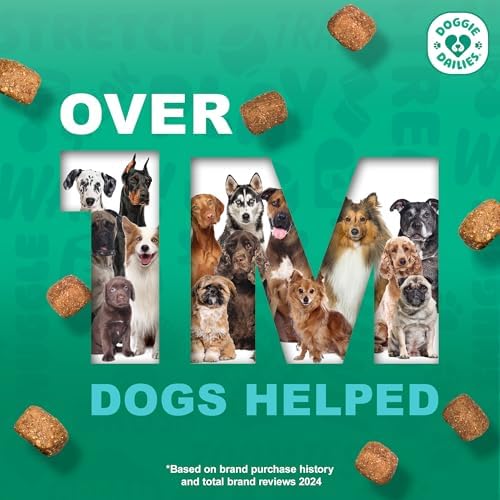 Doggie Dailies Calming Soft Chews for Dogs, Peanut Butter, 225-Pack, 225 Count