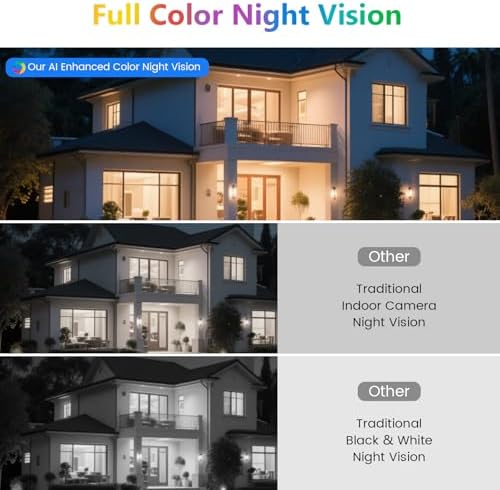 5MP 3K Window Security Camera, 2.4G&5G WiFi Camera for Home Security-2Pack