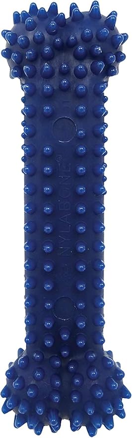 Nylabone Flexi Chew Dental Gumabone Dog Chew Toy, Chicken Flavor, Small | Dog toys for small dogs up to 25 lbs, teeth-cleaning textures, flexible material, gentle on teeth, great for seniors