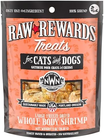 Northwest Naturals Raw Rewards Freeze-Dried Shrimp Treats - 1oz