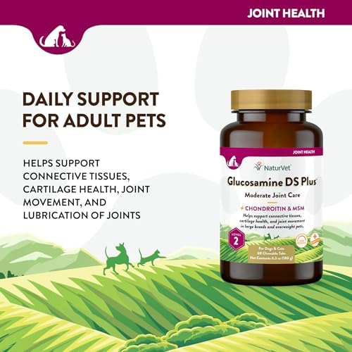 NaturVet Moderate Joint Care with Chondroitin & MSM, Dogs & Cats, 60ct
