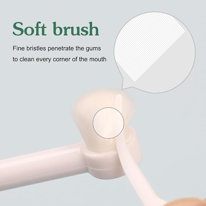 MiOYOOW Small Dog Toothbrush, 2/3PCS Pet Toothbrush with Ultra Soft Bristles for Sensitive Pet Teeth & Gums Puppy Kitten Cats Small Breed Dogs