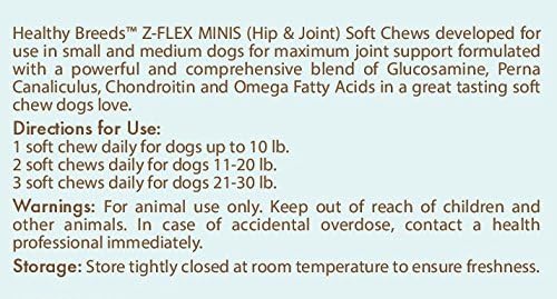 Healthy Breeds Welsh Terrier Z-Flex Minis Hip and Joint Support Soft Chews 60 Count